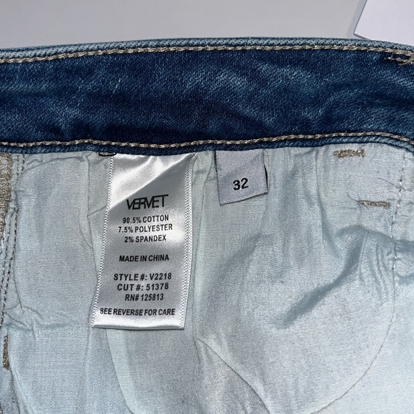 Vervet By Flying Monkey Shirley Super High Rise NWT Size 32 - Picture 12 of 16